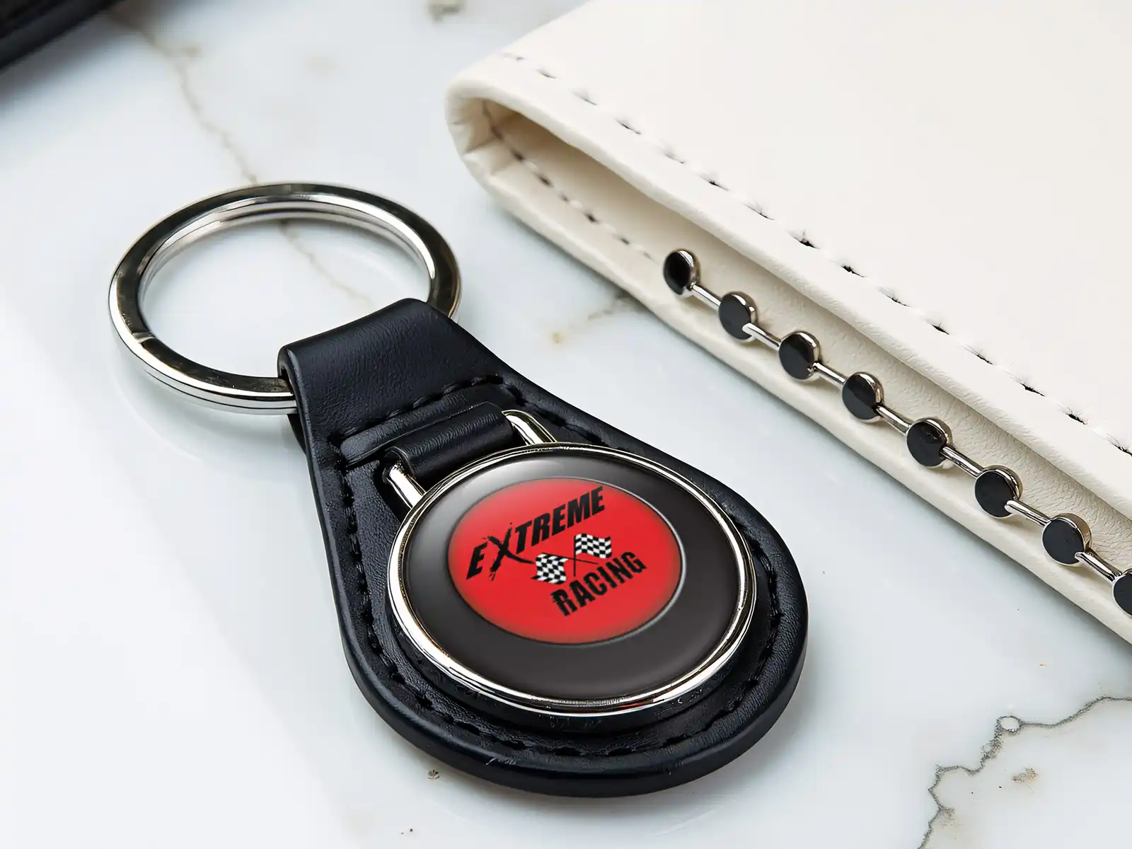 Key Chain Holder Stylish Glossy Drift Design